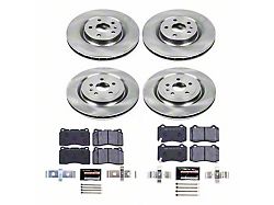 PowerStop Track Day Stage 1 Brake Rotor and Carbon Fiber/Metallic Pad Kit; Front and Rear (10-15 Camaro SS)