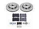 PowerStop Track Day Brake Rotor and Pad Kit; Front (10-15 Camaro SS)