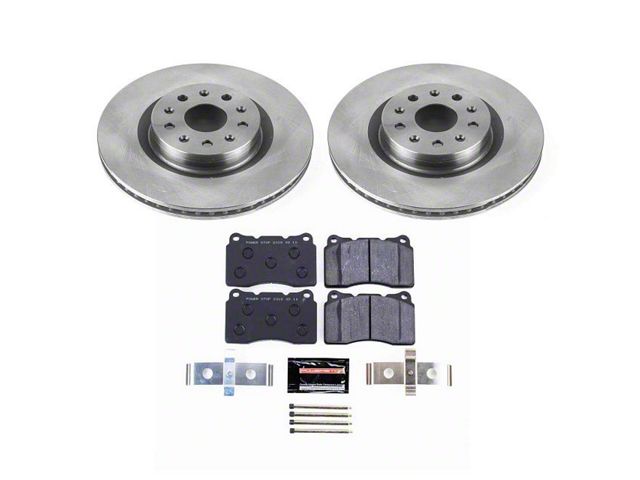 PowerStop Track Day Brake Rotor and Pad Kit; Front (16-24 Camaro SS w/ 4-Piston Front Calipers)