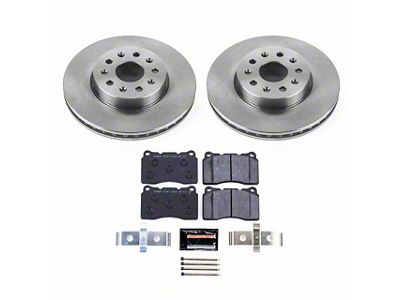 PowerStop Track Day Brake Rotor and Pad Kit; Front (16-24 Camaro LS & LT w/ 4-Piston Front Calipers; 2020 Camaro LT1)