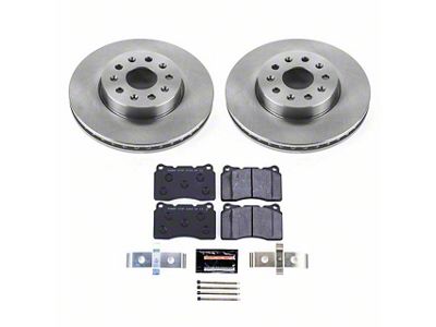 PowerStop Track Day Brake Rotor and Pad Kit; Front (16-24 Camaro LS & LT w/ 4-Piston Front Calipers; 20-24 Camaro LT1)
