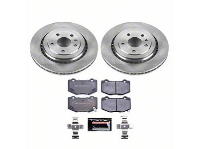 PowerStop Track Day Brake Rotor and Pad Kit; Rear (16-24 Camaro SS)