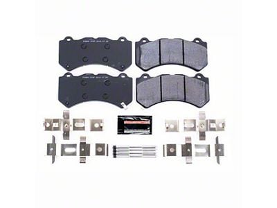 PowerStop Track Day Carbon-Fiber Metallic Brake Pads; Front Pair (12-15 Camaro ZL1; 17-24 Camaro SS w/ 6-Piston Front Calipers)