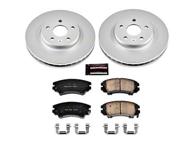 PowerStop Z17 Evolution Plus Brake Rotor and Pad Kit; Front (10-15 Camaro LS, LT)