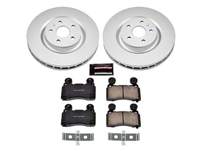 PowerStop Z17 Evolution Plus Brake Rotor and Pad Kit; Front (10-15 Camaro SS)