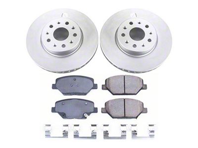 PowerStop Z17 Evolution Plus Brake Rotor and Pad Kit; Front (16-24 Camaro LS & LT w/ Single Piston Front Calipers)