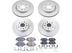 PowerStop Z17 Evolution Plus Brake Rotor and Pad Kit; Front and Rear (16-24 Camaro LS & LT w/ Single Piston Front Calipers)