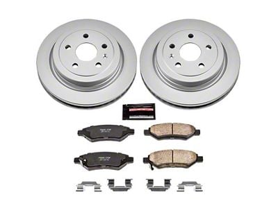 PowerStop Z17 Evolution Plus Brake Rotor and Pad Kit; Rear (10-15 Camaro LS, LT)