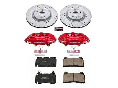 PowerStop Z23 Evolution Sport Brake Rotor, Pad and Caliper Kit; Front (10-15 Camaro SS)