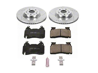 PowerStop Z23 Evolution Sport Brake Rotor and Pad Kit; Front (16-24 Camaro SS w/ 4-Piston Front Calipers)