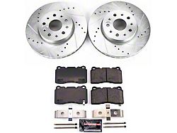 PowerStop Z23 Evolution Sport Brake Rotor and Pad Kit; Front (16-24 Camaro LS & LT w/ 4-Piston Front Calipers; 2020 Camaro LT1)
