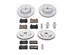 PowerStop Z23 Evolution Sport Brake Rotor and Pad Kit; Front and Rear (10-15 Camaro SS)