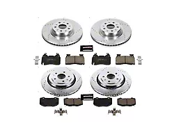 PowerStop Z23 Evolution Sport Brake Rotor and Pad Kit; Front and Rear (16-24 Camaro SS w/ 4-Piston Front Calipers)