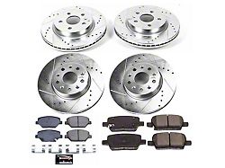 PowerStop Z23 Evolution Sport Brake Rotor and Pad Kit; Front and Rear (16-24 Camaro LS & LT w/ Single Piston Front Calipers)