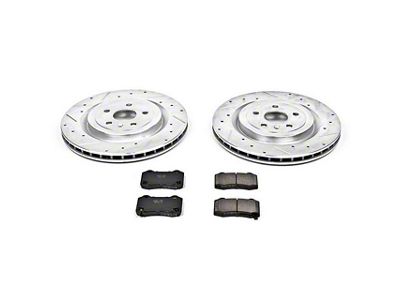 PowerStop Z23 Evolution Sport Brake Rotor and Pad Kit; Rear (10-15 Camaro SS; 12-24 Camaro ZL1)