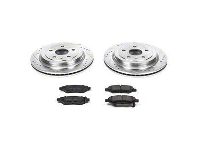 PowerStop Z23 Evolution Sport Brake Rotor and Pad Kit; Rear (10-15 Camaro LS, LT)