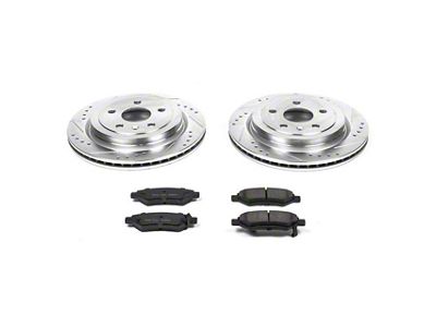 PowerStop Z23 Evolution Sport Brake Rotor and Pad Kit; Rear (10-15 Camaro LS, LT)