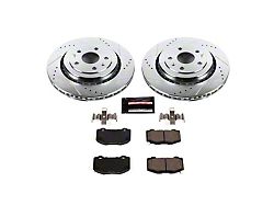 PowerStop Z23 Evolution Sport Brake Rotor and Pad Kit; Rear (16-24 Camaro SS)