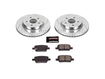 PowerStop Z23 Evolution Sport Brake Rotor and Pad Kit; Rear (16-24 Camaro LS, LT, LT1)