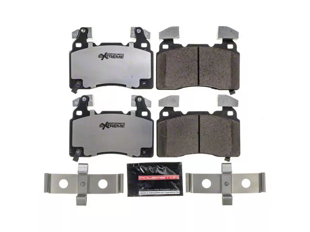 PowerStop Z26 Street Performance Carbon-Fiber Ceramic Brake Pads; Front Pair (16-24 Camaro SS w/ 4-Piston Front Calipers)