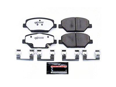 PowerStop Z26 Street Performance Carbon-Fiber Ceramic Brake Pads; Front Pair (16-24 Camaro LS & LT w/ Single Piston Front Calipers)