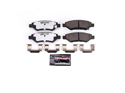 PowerStop Z26 Street Performance Carbon-Fiber Ceramic Brake Pads; Rear Pair (10-15 Camaro LS, LT)