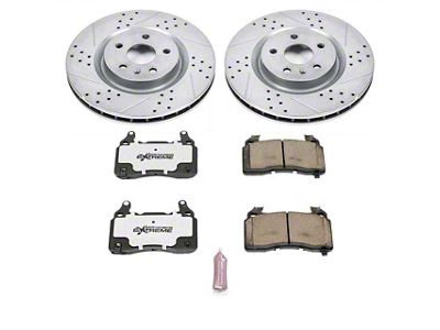 PowerStop Z26 Street Warrior Brake Rotor and Pad Kit; Front (10-15 Camaro SS)