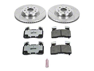 PowerStop Z26 Street Warrior Brake Rotor and Pad Kit; Front (16-24 Camaro SS w/ 4-Piston Front Calipers)