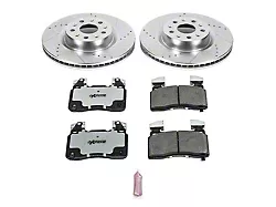 PowerStop Z26 Street Warrior Brake Rotor and Pad Kit; Front (16-24 Camaro SS w/ 4-Piston Front Calipers)