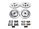 PowerStop Z26 Street Warrior Brake Rotor and Pad Kit; Front and Rear (16-24 Camaro SS w/ 4-Piston Front Calipers)