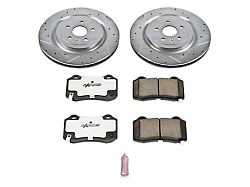 PowerStop Z26 Street Warrior Brake Rotor and Pad Kit; Rear (10-15 Camaro SS; 12-24 Camaro ZL1)