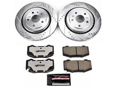 PowerStop Z26 Street Warrior Brake Rotor and Pad Kit; Rear (16-24 Camaro SS)