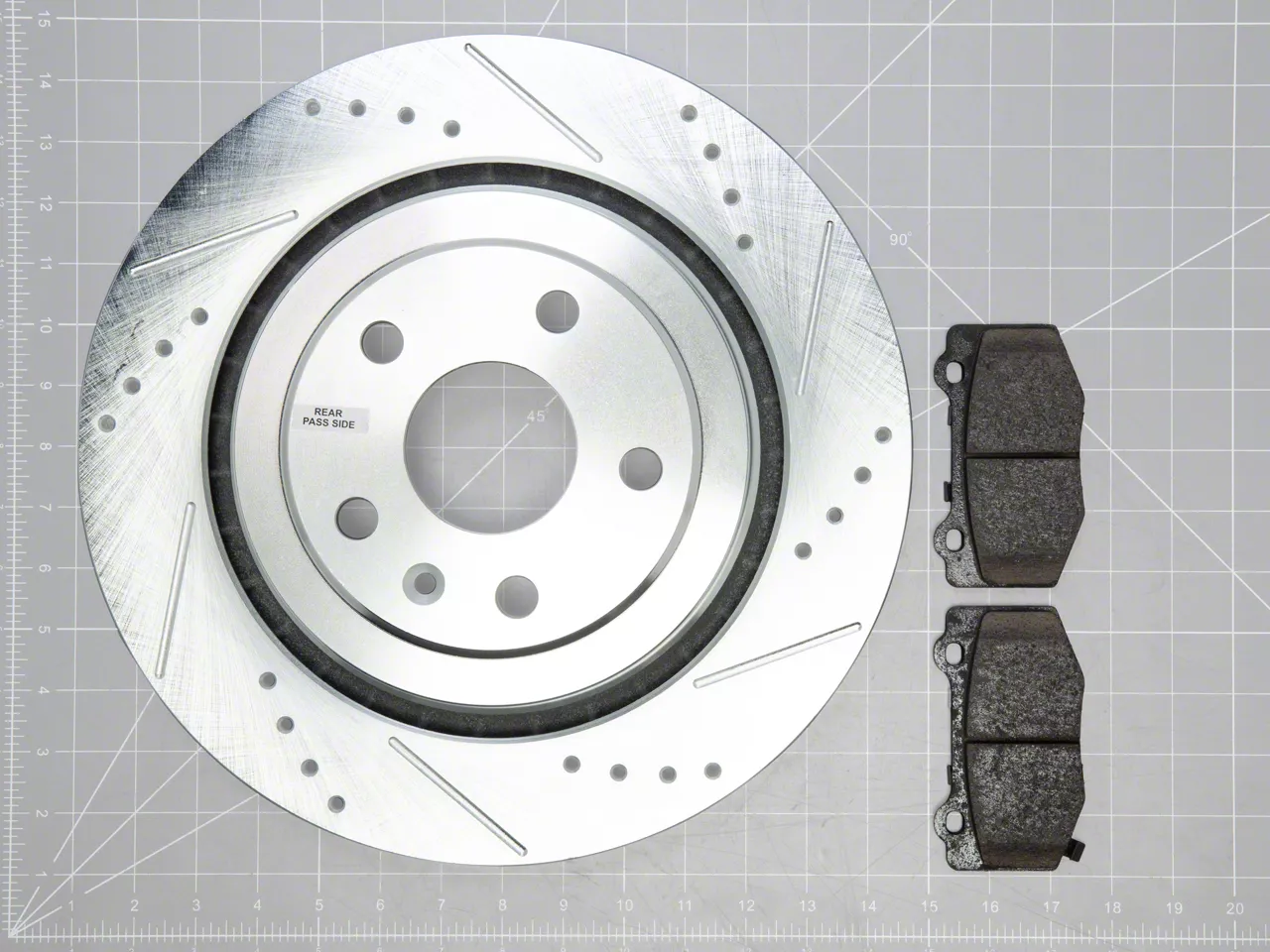 PowerStop Camaro Z26 Street Warrior Brake Rotor and Pad Kit; Rear