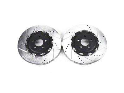 PowerStop Evolution Cross-Drilled and Slotted Rotors; Front Pair (15-22 Challenger SRT 392, SRT Hellcat)