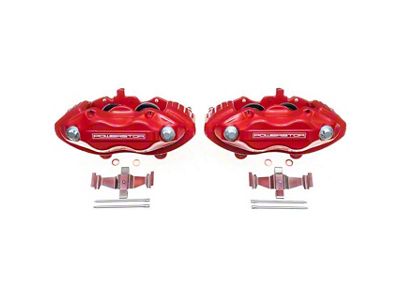 PowerStop Performance Front Brake Calipers; Red (08-21 Challenger 392 Hemi Scat Pack Shaker, GT, R/T, SRT8 & T/A w/ 4-Piston Front Calipers)