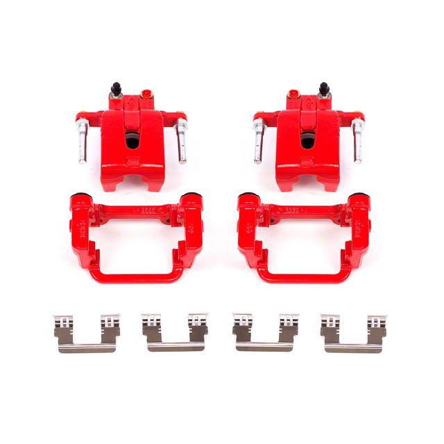 PowerStop Challenger Performance Rear Brake Calipers; Red S4992 (0920 Challenger GT, R/T