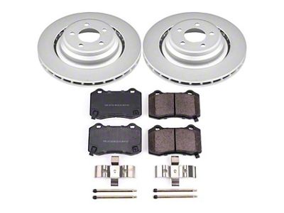 PowerStop Z17 Evolution Plus Brake Rotor and Pad Kit; Rear (08-21 Challenger w/ 4 or 6-Piston Front Calipers, Excluding SE & SXT)