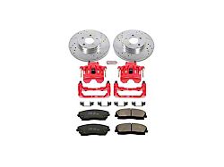 PowerStop Z23 Evolution Sport Brake Rotor, Carbon-Fiber Ceramic Pad and Caliper Kit; Front (09-11 Challenger w/ Single Piston Front Calipers)