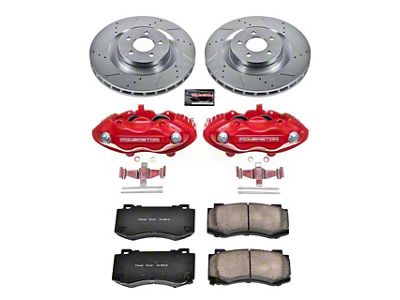 PowerStop Z23 Evolution Sport Brake Rotor, Pad and Caliper Kit; Front (08-20 Challenger 392 Hemi Scat Pack Shaker, GT, R/T & SRT8 w/ 4-Piston Front Calipers)