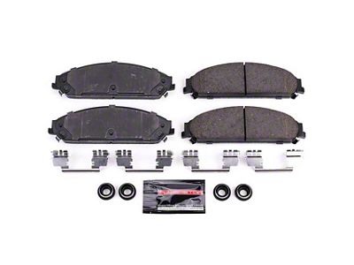 PowerStop Z23 Evolution Sport Carbon-Fiber Ceramic Brake Pads; Front Pair (09-23 Challenger GT, R/T, Rallye Redline, SXT & T/A w/ Dual Piston Front Calipers; 2011 Challenger SE w/ Dual Piston Front Calipers)