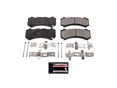 PowerStop Z23 Evolution Sport Carbon-Fiber Ceramic Brake Pads; Front Pair (15-23 Challenger R/T 392, R/T Scat Pack, SRT 392, SRT Hellcat, SRT Jailbreak, SRT Super Stock & T/A 392 w/ 6-Piston Front Calipers)