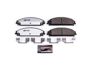 PowerStop Z26 Street Performance Carbon-Fiber Ceramic Brake Pads; Front Pair (09-23 Challenger GT, R/T, Rallye Redline, SXT & T/A w/ Dual Piston Front Calipers; 2011 Challenger SE w/ Dual Piston Front Calipers)