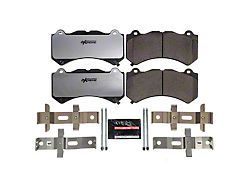 PowerStop Z26 Street Performance Carbon-Fiber Ceramic Brake Pads; Front Pair (15-23 Challenger R/T 392, R/T Scat Pack, SRT 392, SRT Hellcat, SRT Jailbreak, SRT Super Stock & T/A 392 w/ 6-Piston Front Calipers)