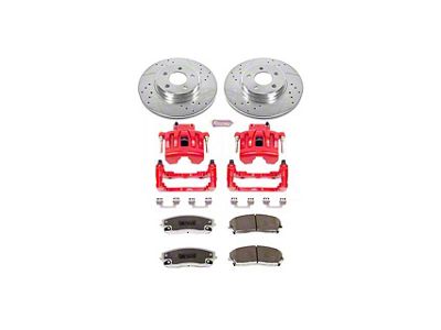 PowerStop Z26 Street Warrior Brake Rotor, Pad and Caliper Kit; Front (09-11 Challenger SE w/ Single Piston Front Calipers)