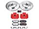PowerStop Z26 Street Warrior Brake Rotor, Pad and Caliper Kit; Front (12-21 RWD Challenger SXT w/ Single Piston Front Calipers)