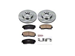 PowerStop OE Replacement Brake Rotor and Pad Kit; Front (06-23 RWD V6 Charger w/ Single Piston Front Calipers)
