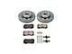 PowerStop OE Replacement Brake Rotor and Pad Kit; Front (06-14 Charger SRT8; 15-23 Charger GT, R/T 392, Scat Pack w/ 4-Piston Front Calipers)
