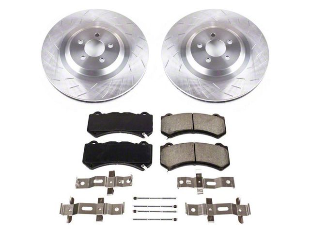 PowerStop OE Replacement Brake Rotor and Pad Kit; Front (15-20 Charger Daytona 392, Scat Pack 392, SRT 392 & SRT Hellcat w/ 6-Piston Front Calipers)