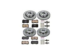 PowerStop OE Replacement Brake Rotor and Pad Kit; Front and Rear (06-14 Charger SRT8; 15-23 Charger GT, R/T 392, Scat Pack w/ 4-Piston Front Calipers)