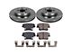 PowerStop OE Replacement Brake Rotor and Pad Kit; Rear (12-14 Charger Pursuit; 06-10 Daytona R/T & SE w/ Dual Piston Front Calipers; 11-13 5.7L HEMI Charger SE)